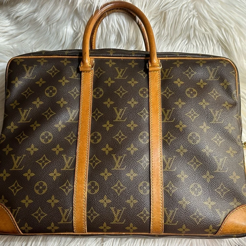 Louis Vuitton Monogram Porte Documents Bag - 💼 Voyage Laptop Case 👜 - Picture 8 of 16